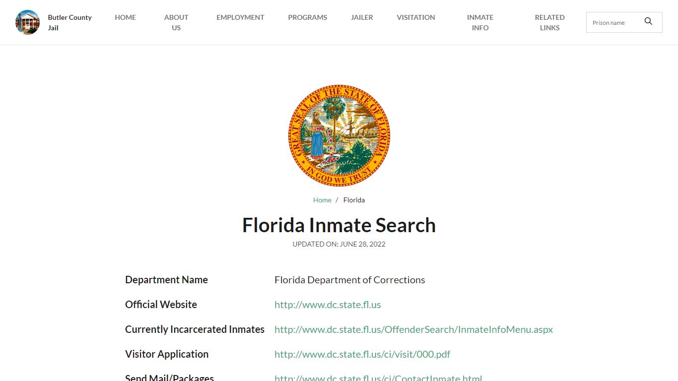 Florida Inmate Search – Florida Department of Corrections Offender Lookup